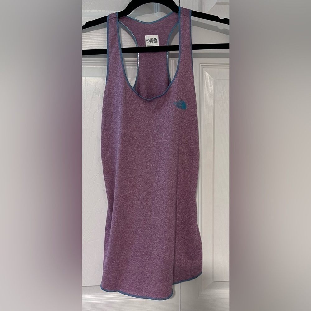 The North Face Racerback Tank Top Purple with Blue Lining